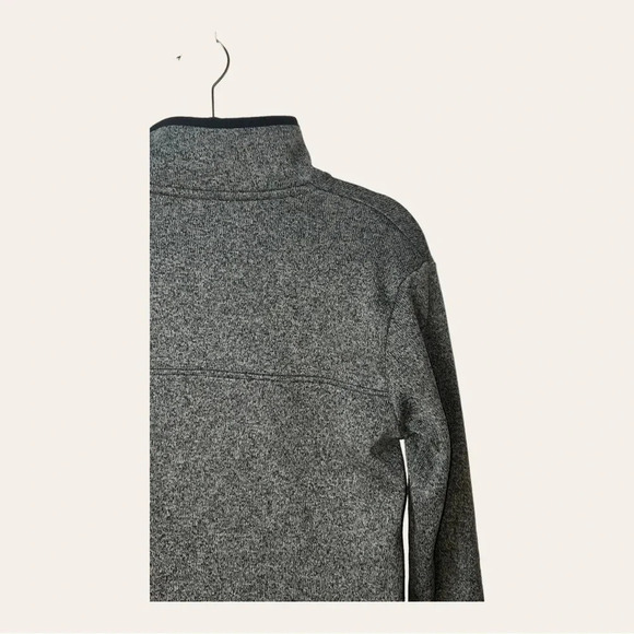 0509W.‎ EDDIE BAUER 1/4 BUTTON SNAP UP JACKET GRAY IN COLOR SIZE LARGE POCKETS - Picture 9 of 11